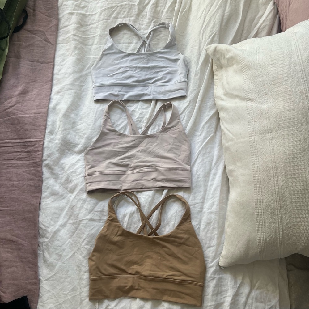 Lululemon energy bra long line set size 8